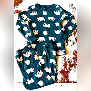 Janie and Jack Polar Bear Christmas PJ Set